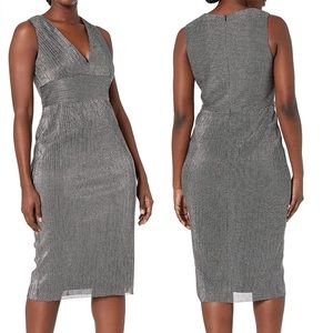 Adrianna Papell Chainmail Sleeveless Sheath Dress